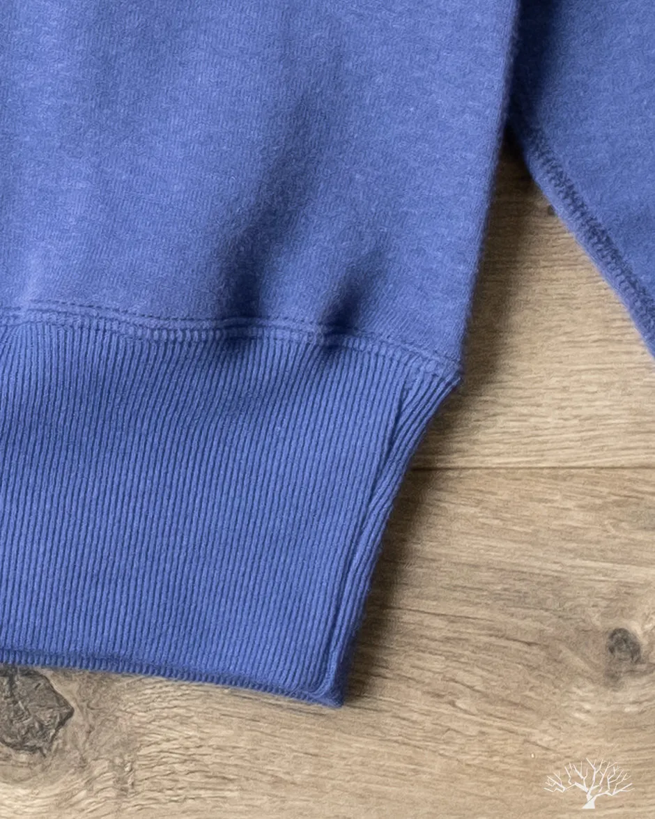 261 Four Needle Raglan Crew Neck Sweatshirt - Blue