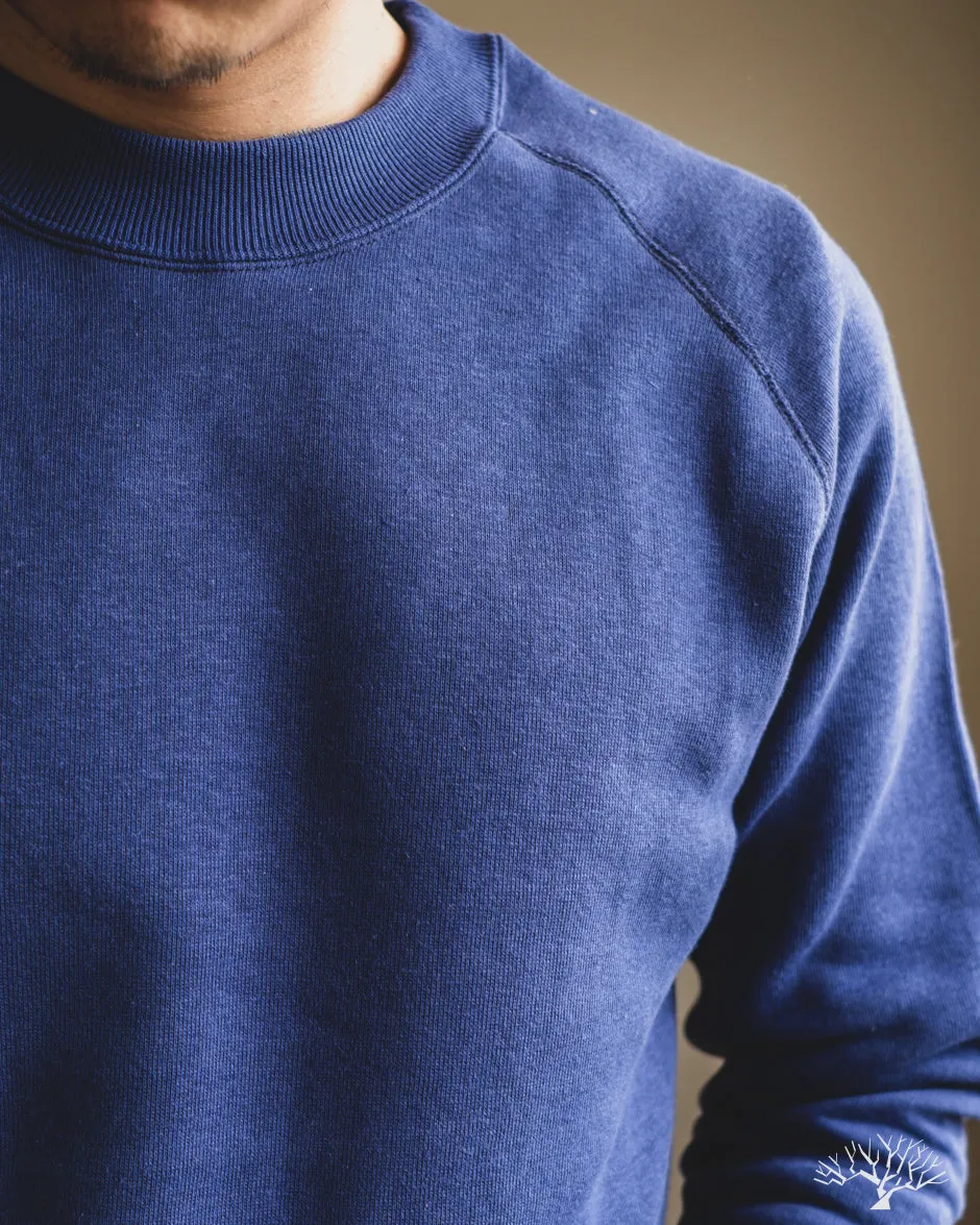 261 Four Needle Raglan Crew Neck Sweatshirt - Blue