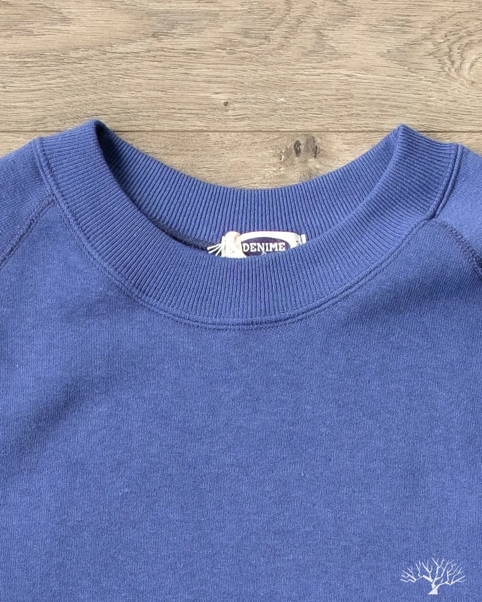 261 Four Needle Raglan Crew Neck Sweatshirt - Blue