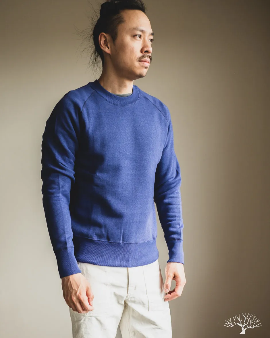 261 Four Needle Raglan Crew Neck Sweatshirt - Blue