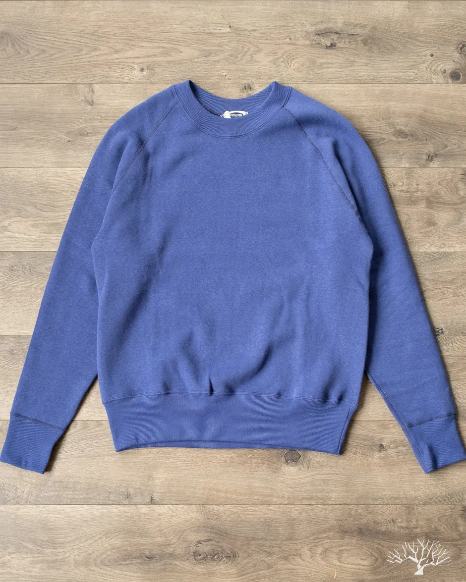 261 Four Needle Raglan Crew Neck Sweatshirt - Blue