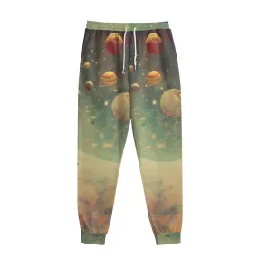 All-Over Print Men's Sweatpants With Waistband228 space print