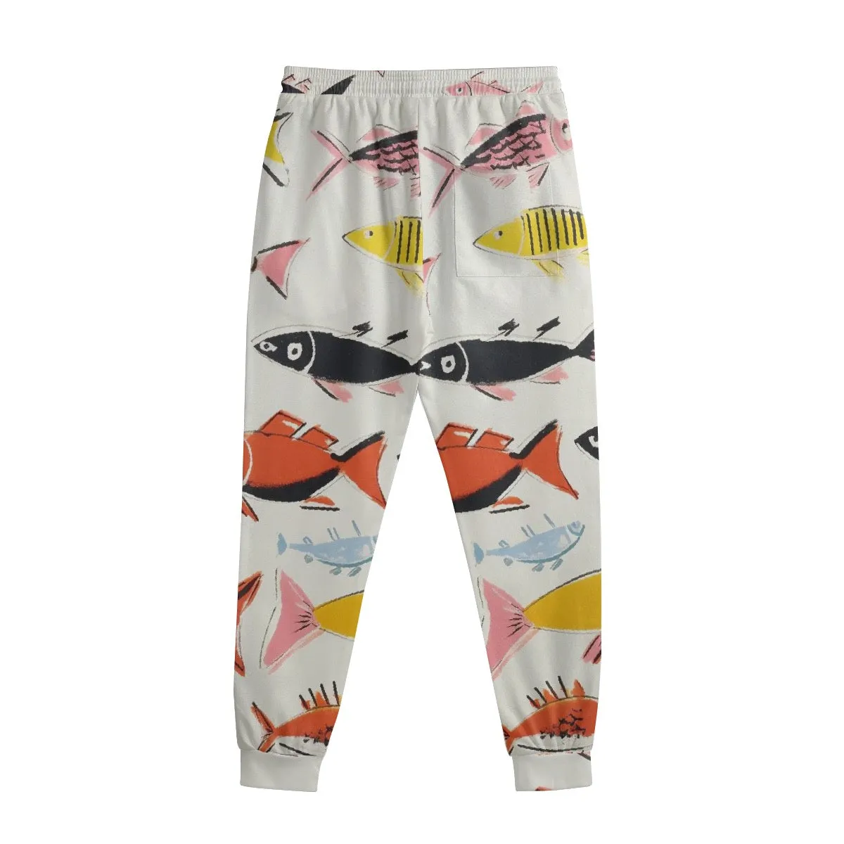 All-Over Print Men's Sweatpants With Waistband234 fish print