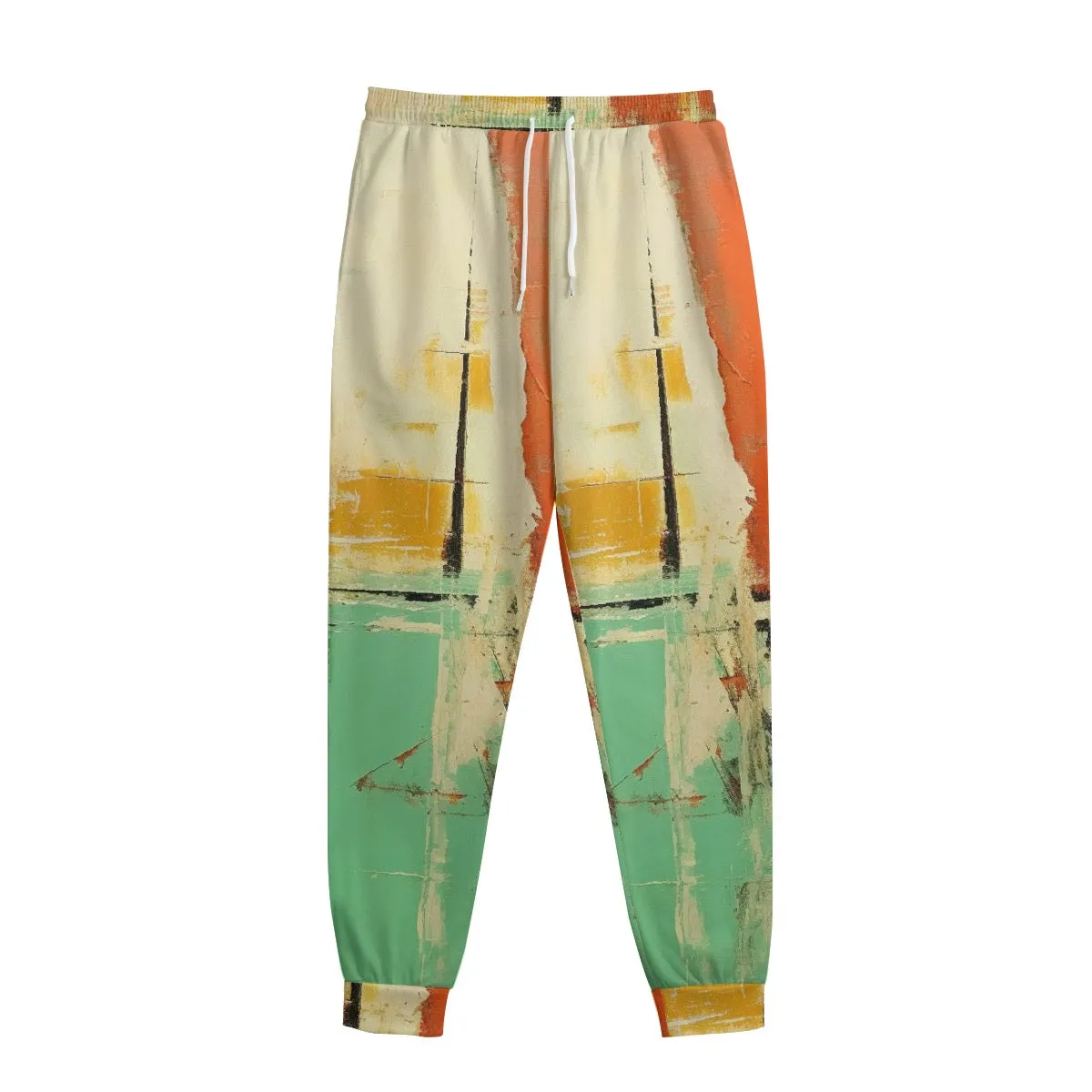 All-Over Print Men's Sweatpants With Waistband236 multicolored, abstract, print