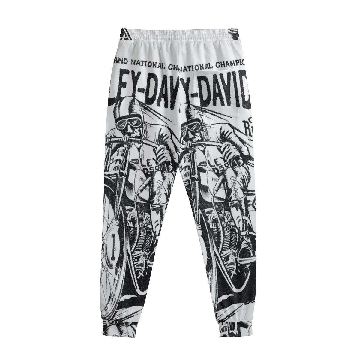 All-Over Print Men's Sweatpants With Waistband245 motorcycle print