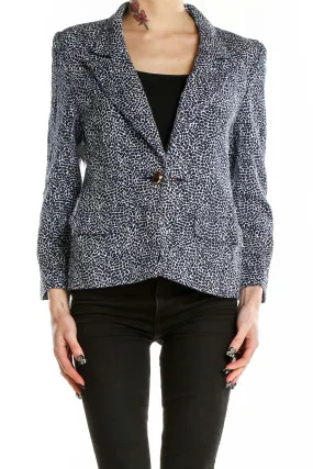 Black and White Speckled Blazer