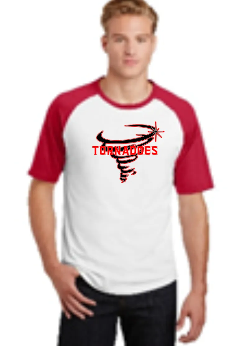 BRADFORD TORNADO RAGLAN S/S RED/WHITE