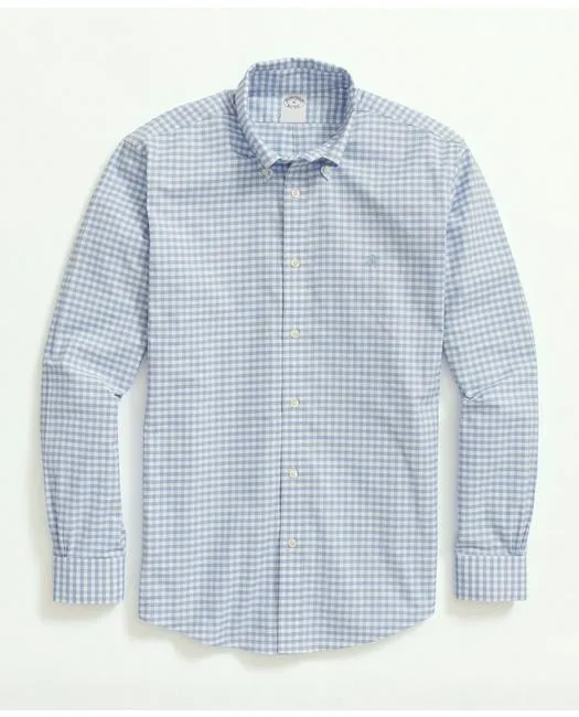 Brooks Brothers Men's Big & Tall Stretch Non-Iron Oxford Button-Down Collar Light Blue