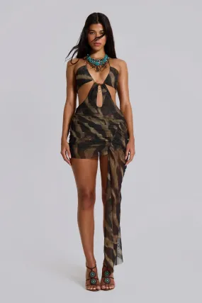 Bruna Draped Charm Dress