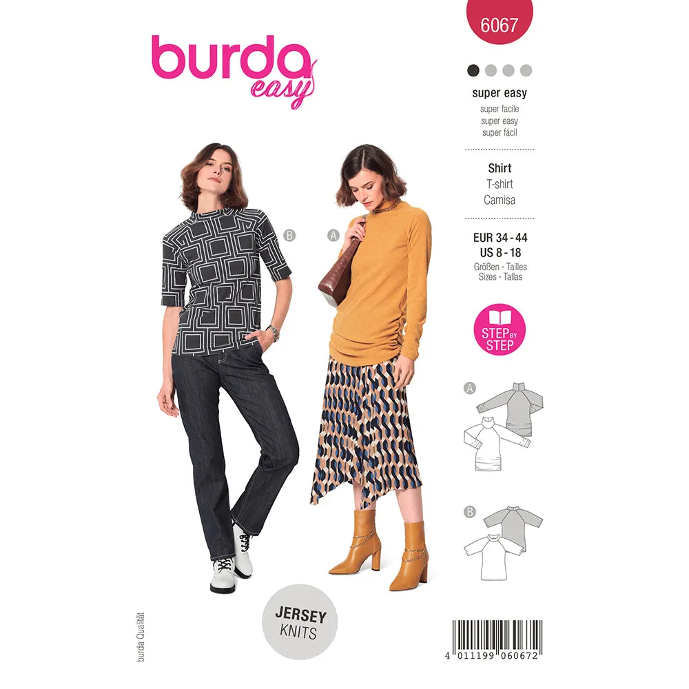 BURDA - 6067 Top with Raglan Sleeves