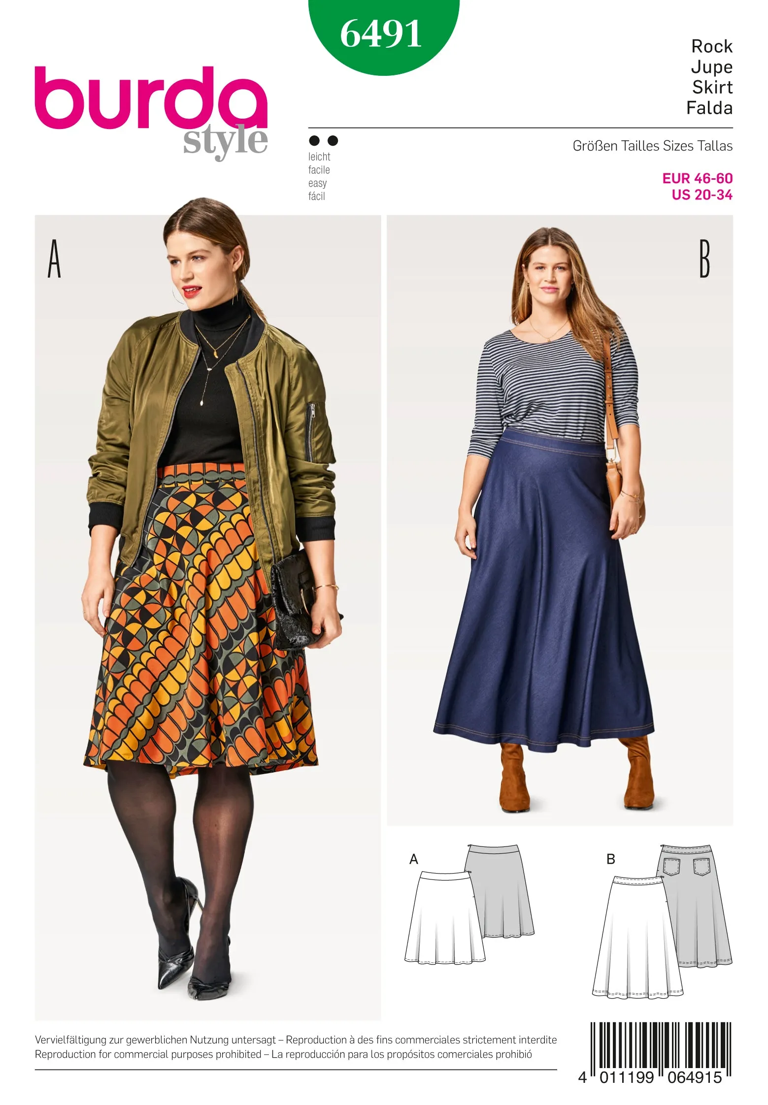 Burda Skirts 6491