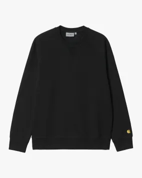 Carhartt WIP Chase Sweat - Black / Gold