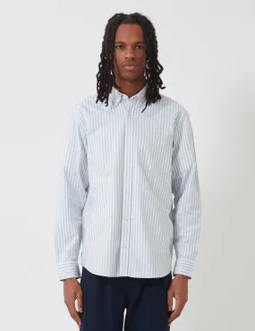 Carhartt-WIP Simon Shirt (Stripe) - Bleach Blue