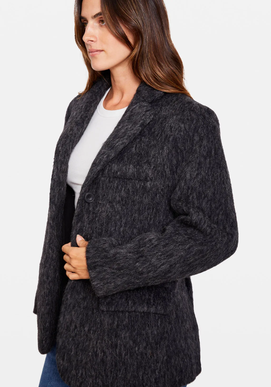 EMILY BLAZER JACKET MOHAIR GREY