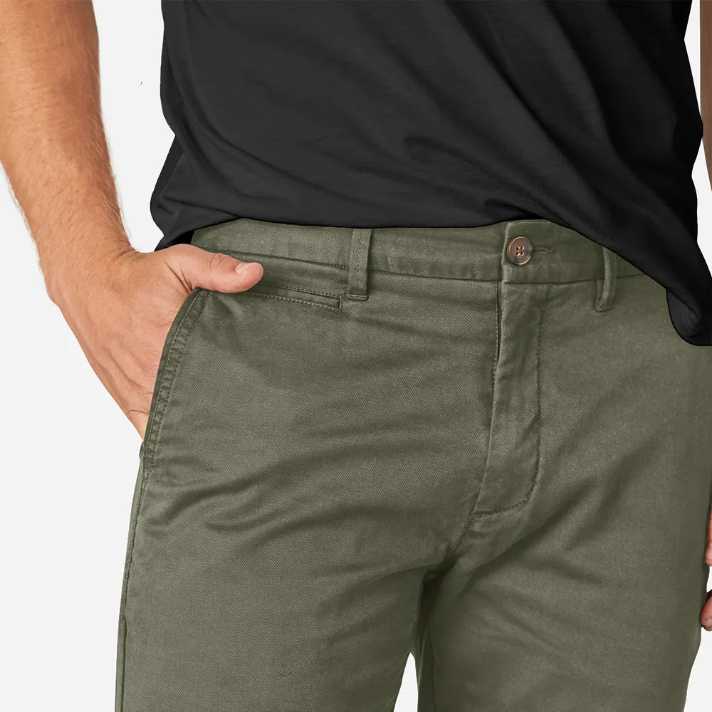 Feel Good Camo Olive Chinos