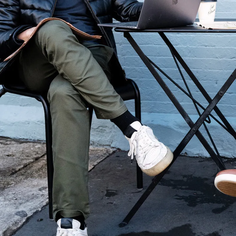 Feel Good Camo Olive Chinos