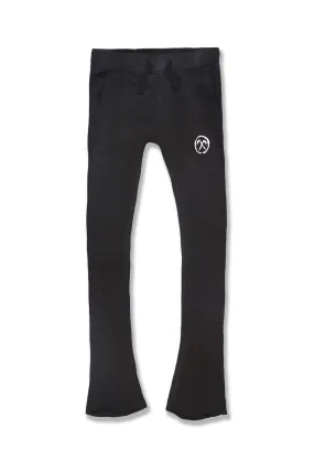 Kids Afterlife Stacked Sweatpants (Black Shadow)