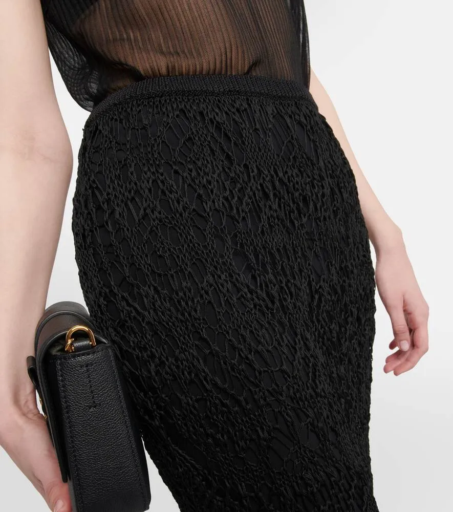 Knitted midi skirt TOM FORD, black