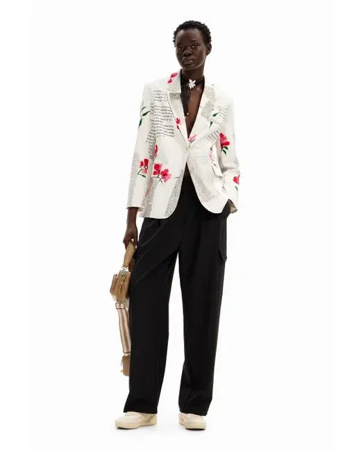 Letters and Flowers Blazer