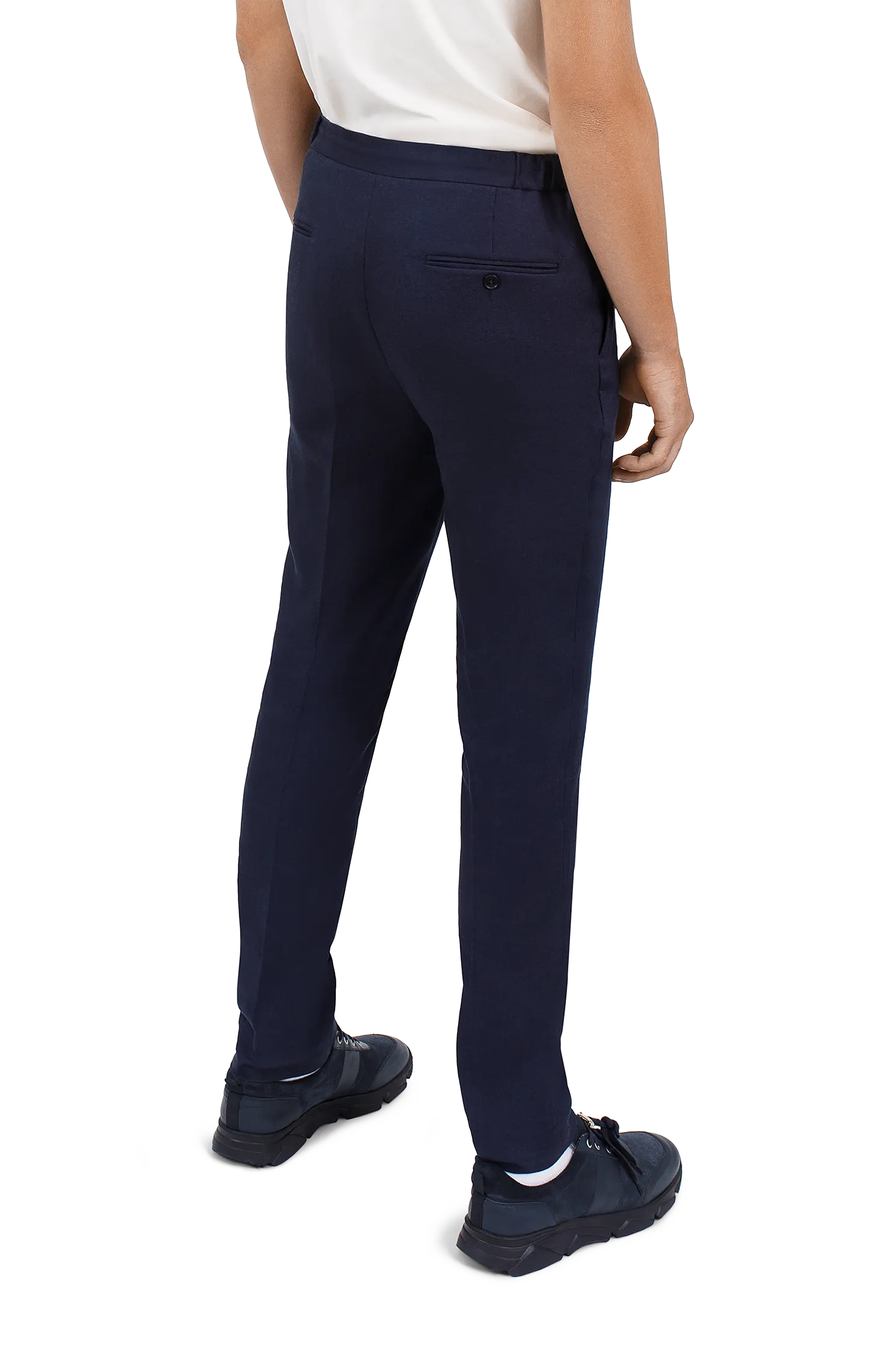 Linen Jogger in Midnight Blue