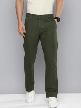 Men's Green Tapered Chinos