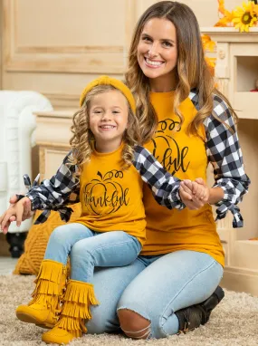 Mommy and Me Thankful Raglan Top