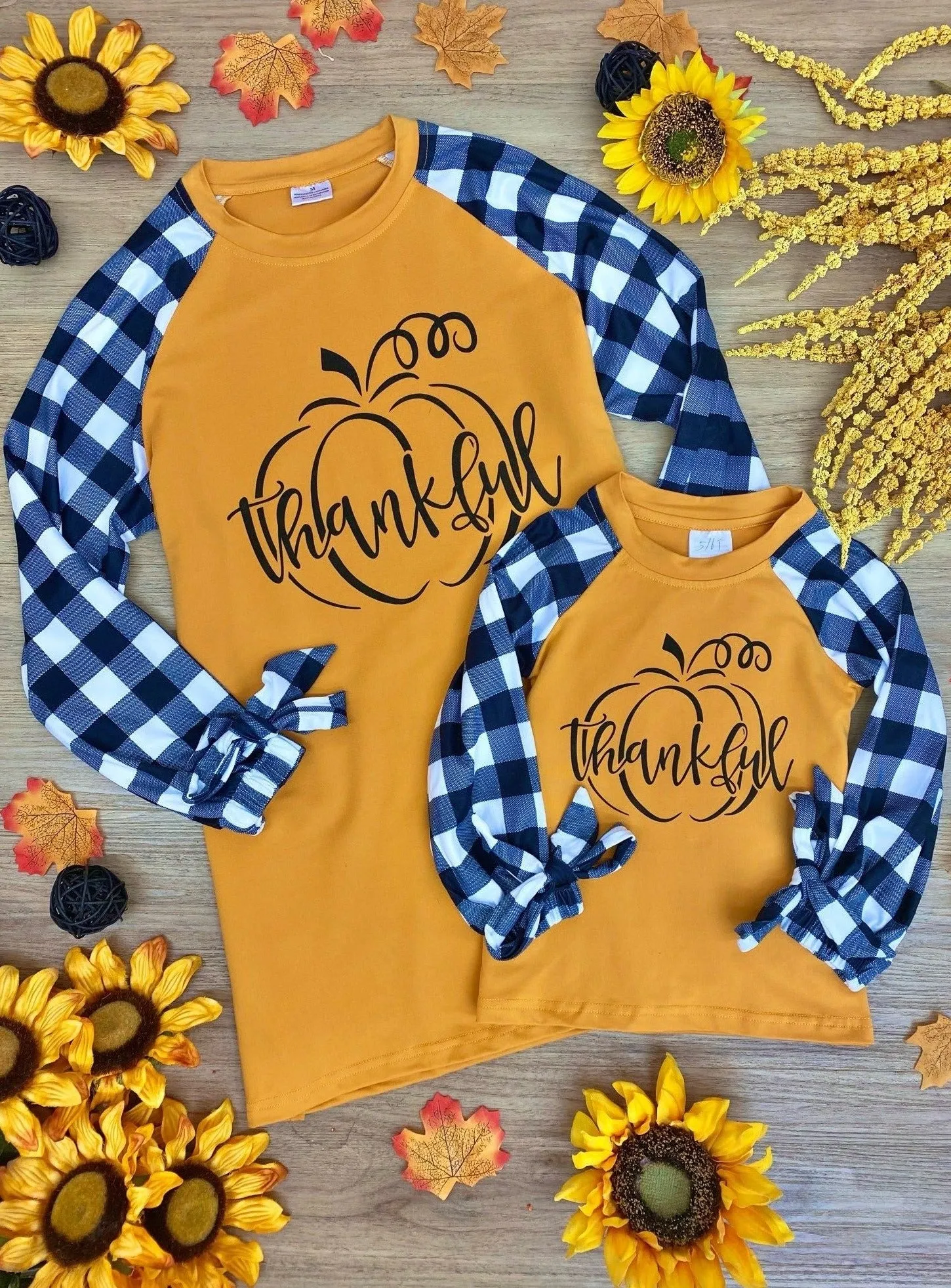 Mommy and Me Thankful Raglan Top