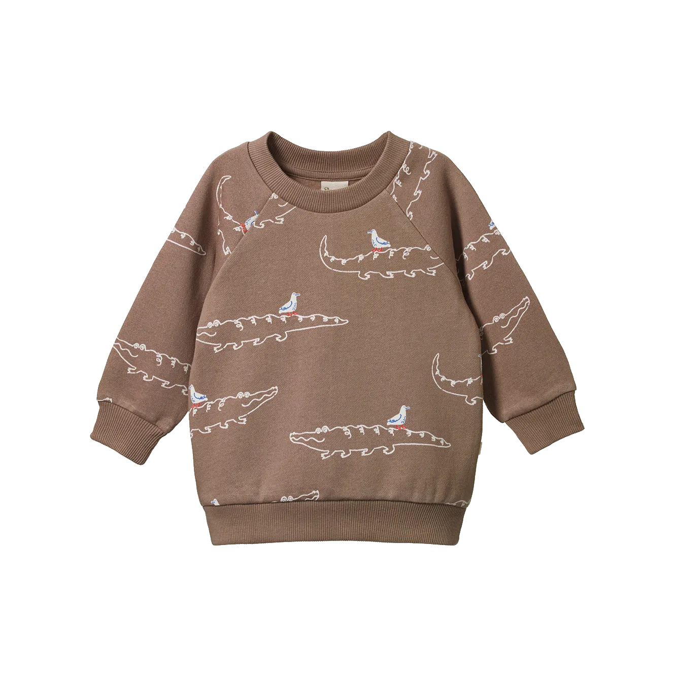 NATURE BABY EMERSON SWEATER CURIOUS CROCODILES