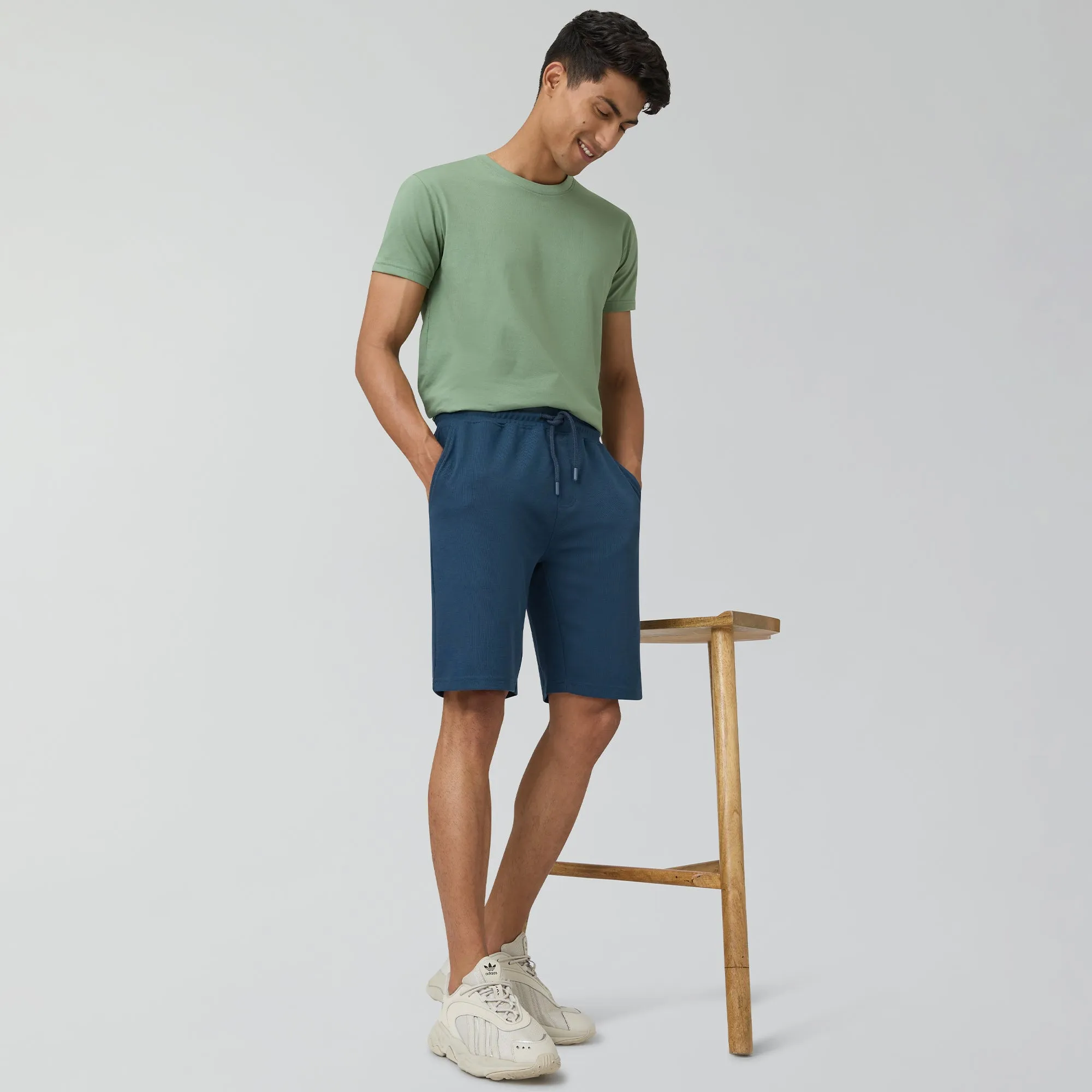 Nova Cotton Rich Shorts Oxford Blue