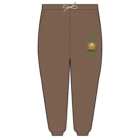 "It's a Beautiful Day for Pickleball Fleece Sweatpants – Sun & Flowers Design" Unisex Garment-Dyed Lightweight Fleece Sweatpants