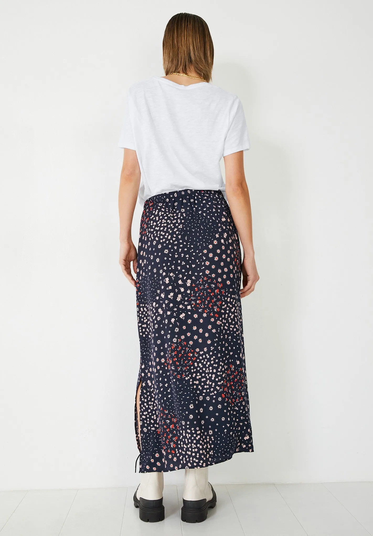 Santana Floral Printed Midi Skirt