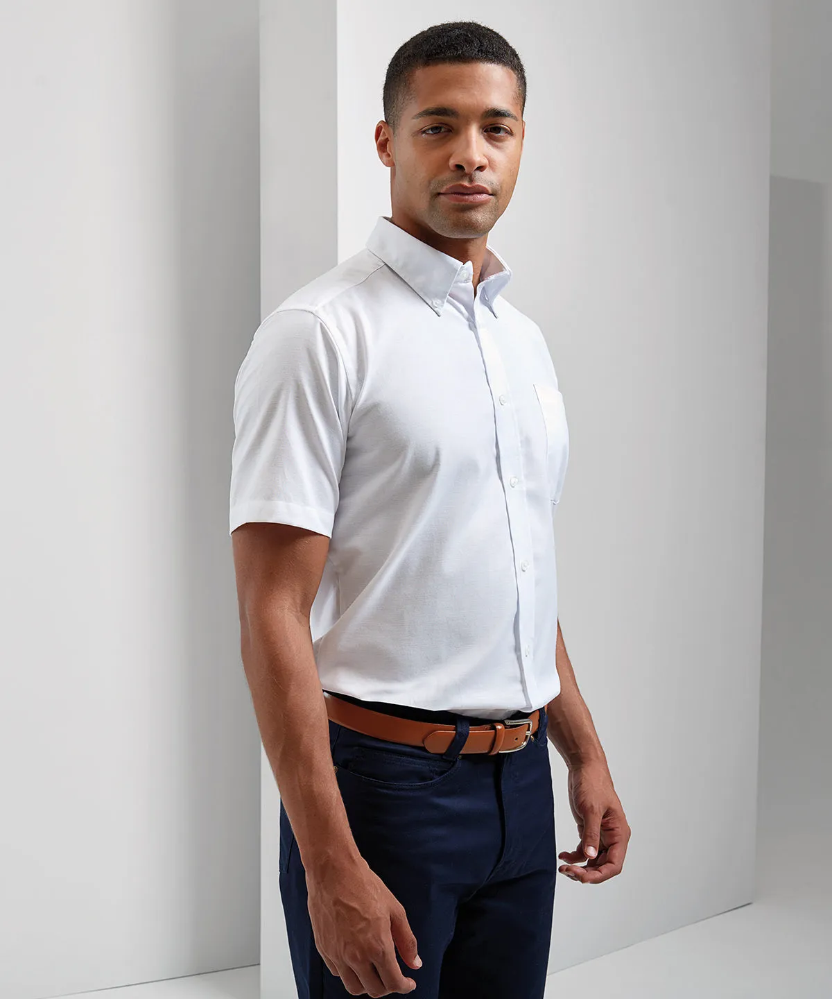 Silver - Signature Oxford short sleeve shirt