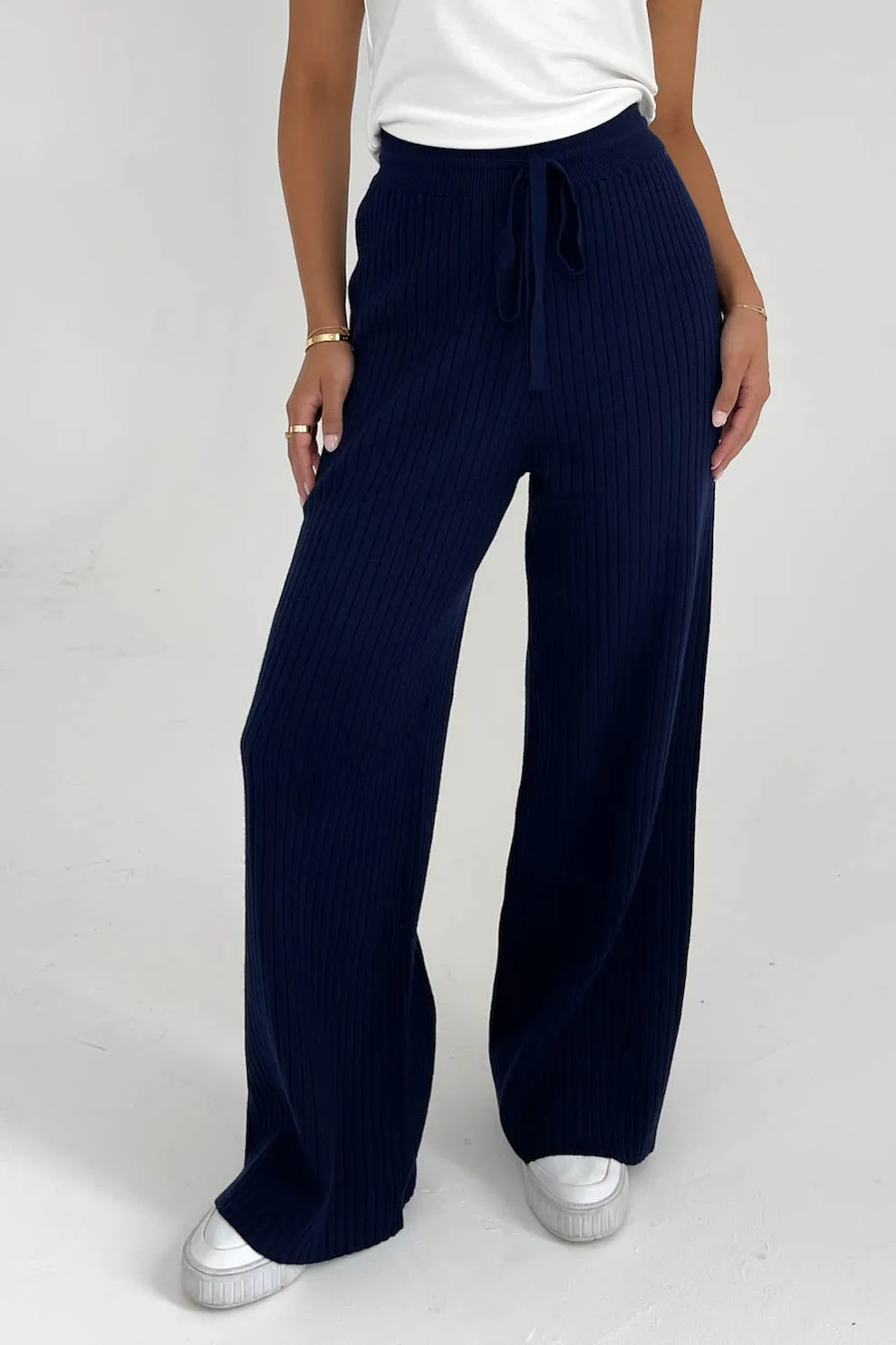 Unwritten Love Knit Pants in Navy