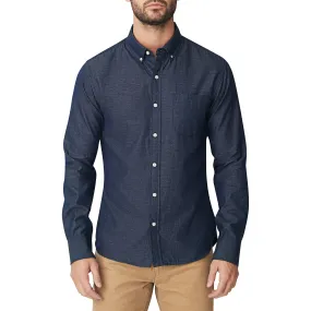 Washed Button Down Shirt - Italian Indigo Oxford