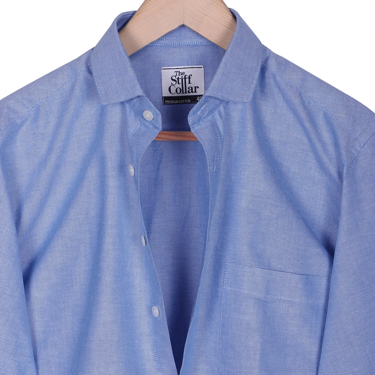 White and Blue Oxford Regular Fit Cotton Shirt Combo Pack